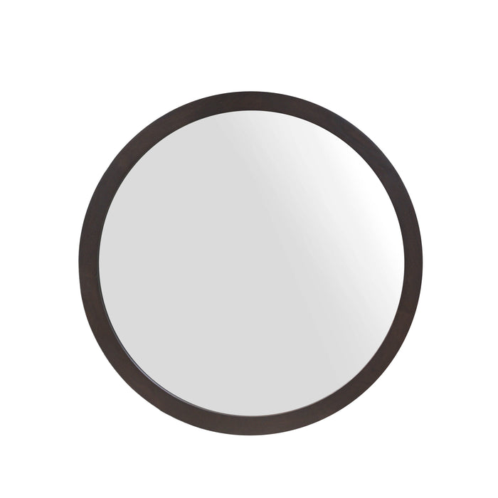 STARFURN Ronde spiegel Dide Bruin Mangohout 60 cm-Spiegels-Starfurn