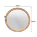 STARFURN Ronde spiegel Dide Naturel Mangohout 80 cm-Spiegels-Starfurn