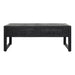 STARFURN Salontafel Boaz Zwart met 2 lades 120 cm 120x60x45 cm-Salontafels-Starfurn
