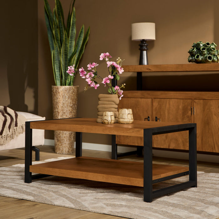 STARFURN Salontafel Boaz met onderblad 110 cm 110x60x45 cm-Salontafels-Starfurn