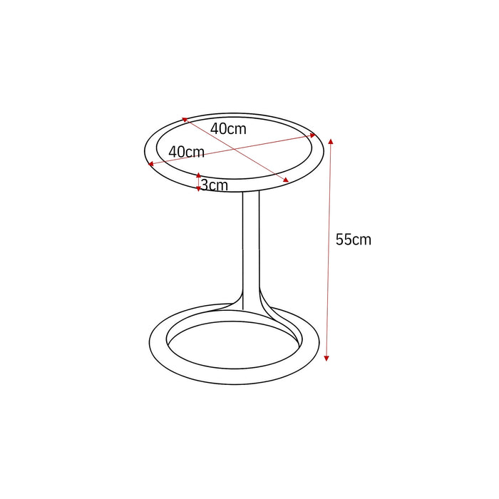 STARFURN Salontafel Elias Wit MDF 60 cm 60x60x27 cm
