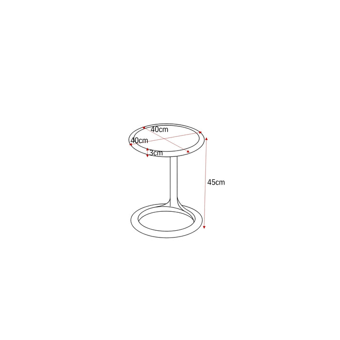 STARFURN Salontafel Elias Wit MDF 60 cm 60x60x27 cm