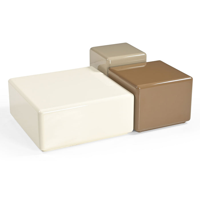 STARFURN Salontafel Elias Wit MDF 60 cm 60x60x27 cm