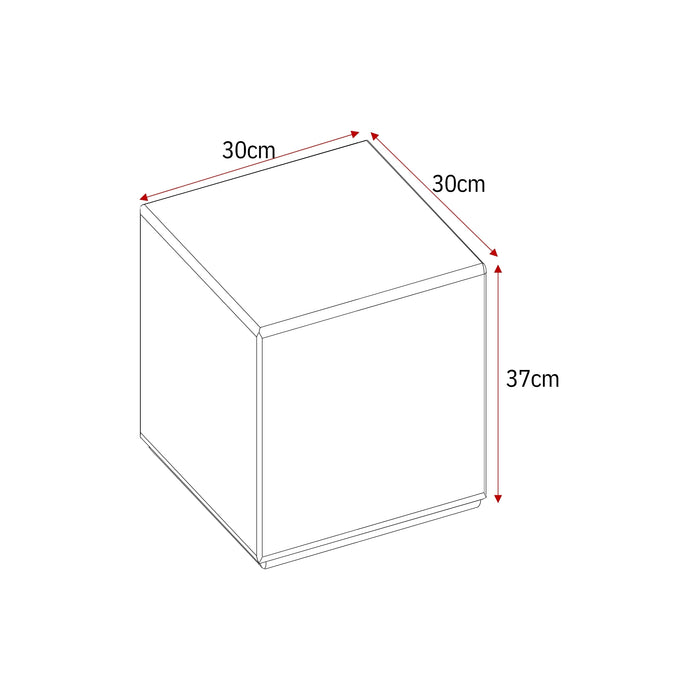 STARFURN Salontafel Elias Wit MDF 60 cm 60x60x27 cm