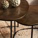 STARFURN Salontafel Filou Goud Aluminium 90x65 cm-Salontafels-Starfurn