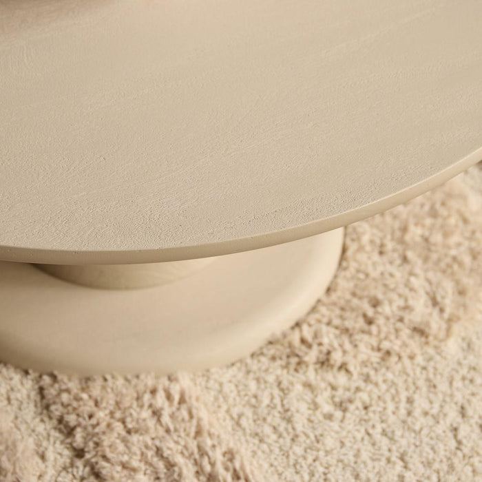 STARFURN Salontafel Mabel Zand Mangohout 90 cm 90x90x38 cm-Salontafels-Starfurn