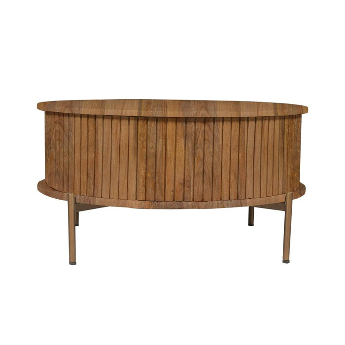 STARFURN Salontafel Madison Naturel 80 cm Rond 80x80x40 cm-Salontafels-Starfurn
