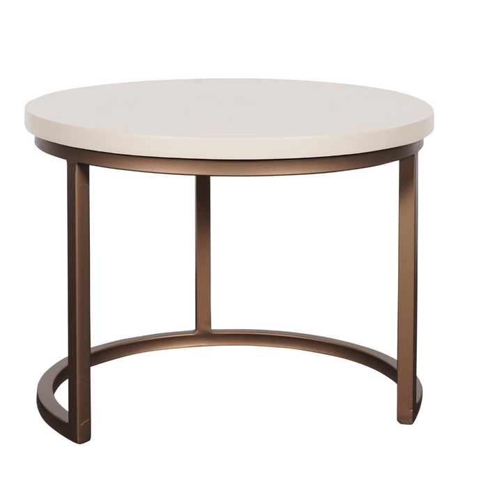 Coffee table Madison Sand Sand Mango wood 70 cm