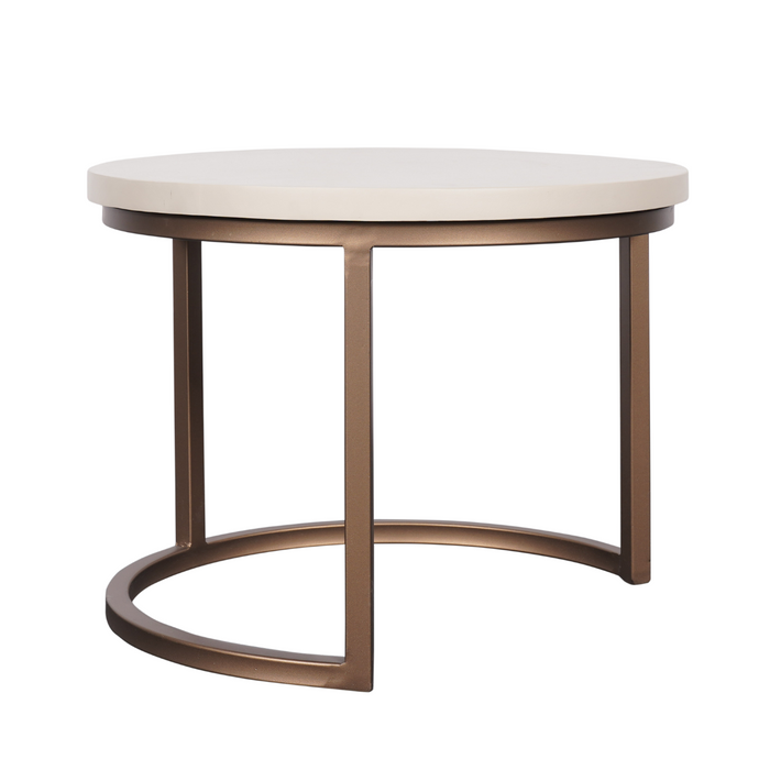 Coffee table Madison Sand Sand Mango wood 70 cm