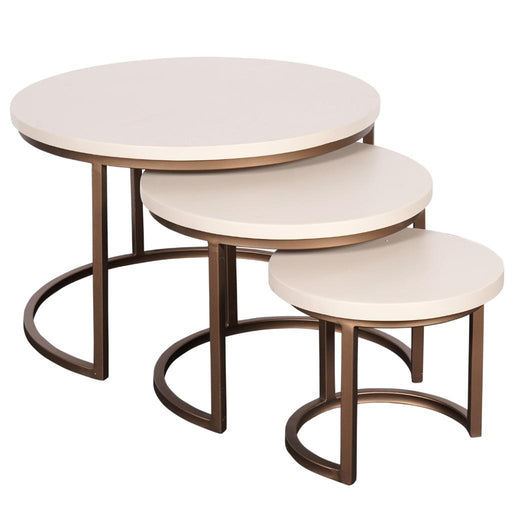 STARFURN Salontafel Madison Zand Mangohout 70 cm 70x70x45 cm-Salontafels-Starfurn