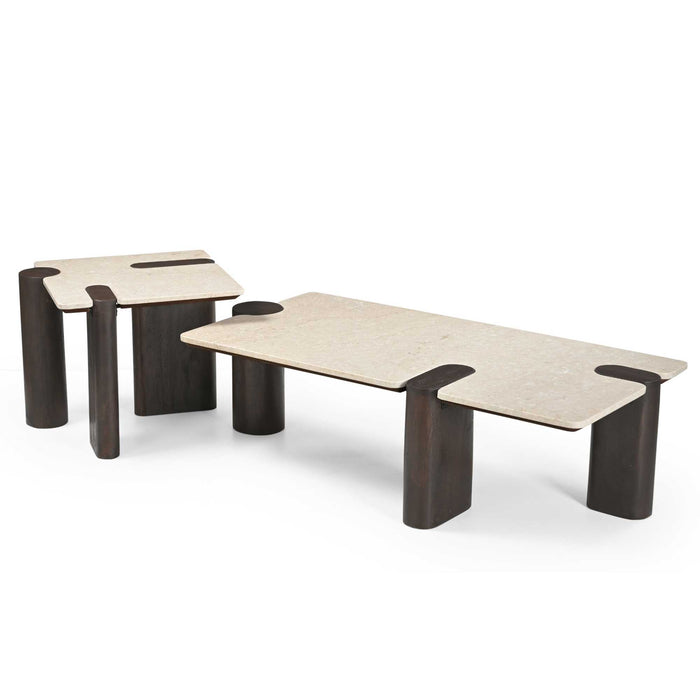 STARFURN Salontafel Maeve Bruin Mangohout 128x60 cm