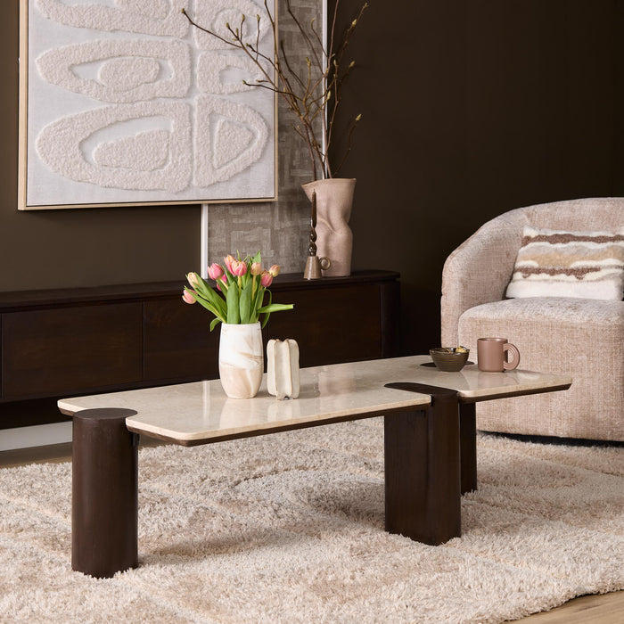 STARFURN Salontafel Maeve Bruin Mangohout 128x60 cm