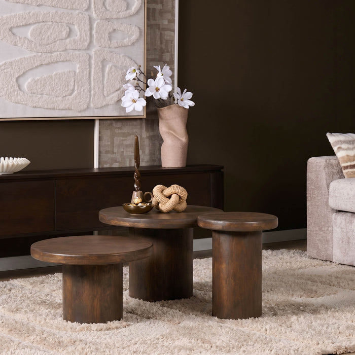 STARFURN Salontafel Maya 70 cm Bruin 70x70x45 cm-Salontafels-Starfurn