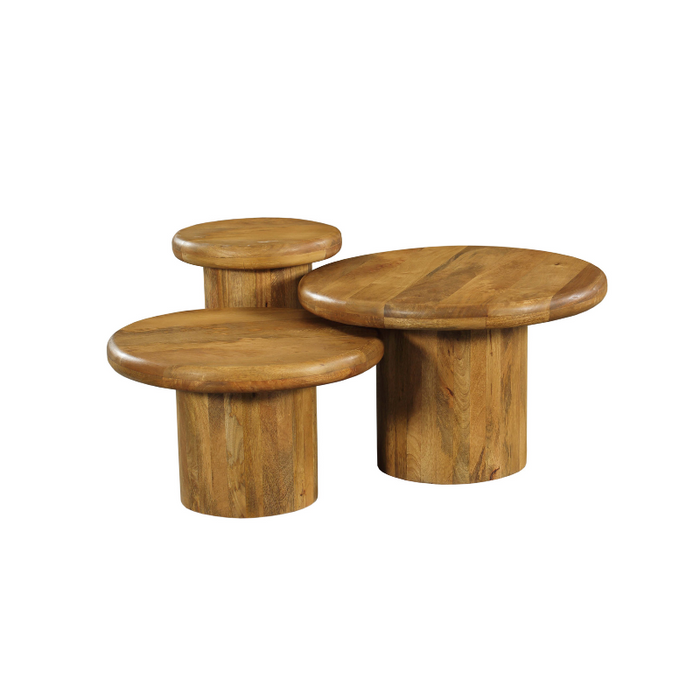 STARFURN Salontafel Maya set van 3 70x70x45 cm-Salontafels-Starfurn