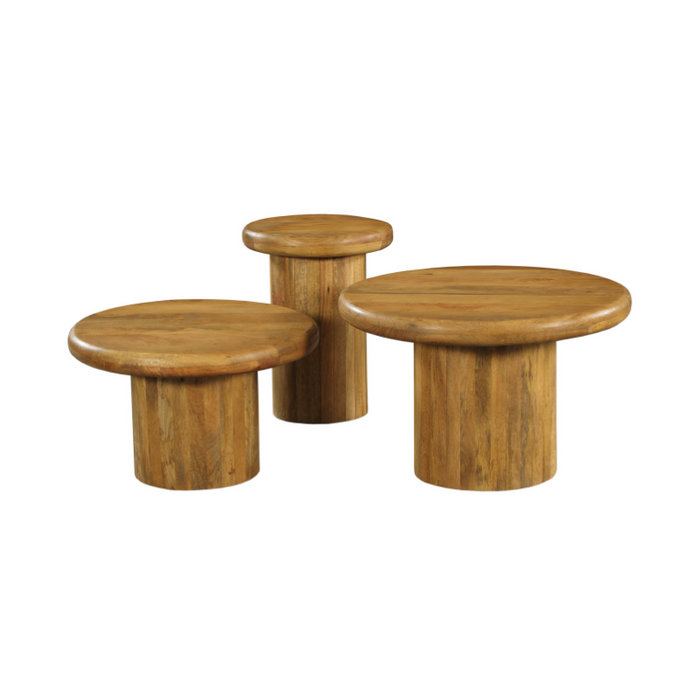 STARFURN Salontafel Maya set van 3 70x70x45 cm-Salontafels-Starfurn