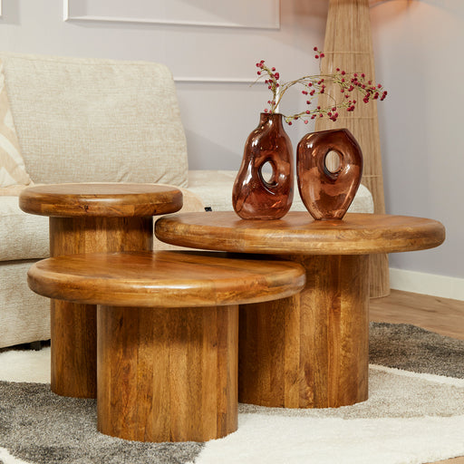 STARFURN Salontafel Maya set van 3 70x70x45 cm-Salontafels-Starfurn
