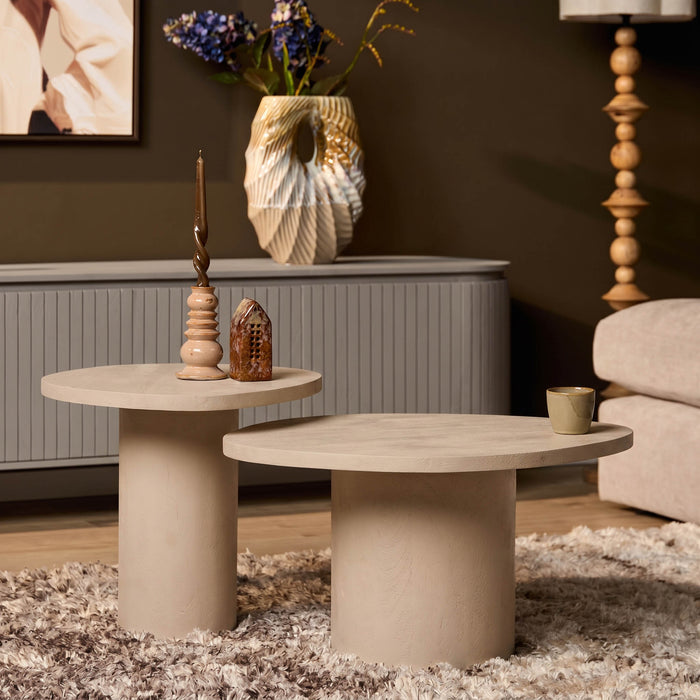STARFURN Salontafel Mirre | Sand 70x56x38 cm-Salontafels-Starfurn