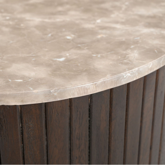 STARFURN Salontafel Nomi Bruin Mangohout 84x73 cm-Salontafels-Starfurn