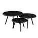 STARFURN Salontafel Ohio Zwart set van 3 70x70x45 cm-Salontafels-Starfurn