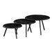 STARFURN Salontafel Ohio Zwart set van 3 70x70x45 cm-Salontafels-Starfurn