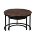 STARFURN Salontafel Otik Bruin Metaal 70 cm 70x70x45 cm-Salontafels-Starfurn