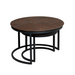 STARFURN Salontafel Otik Bruin Metaal 70 cm 70x70x45 cm-Salontafels-Starfurn