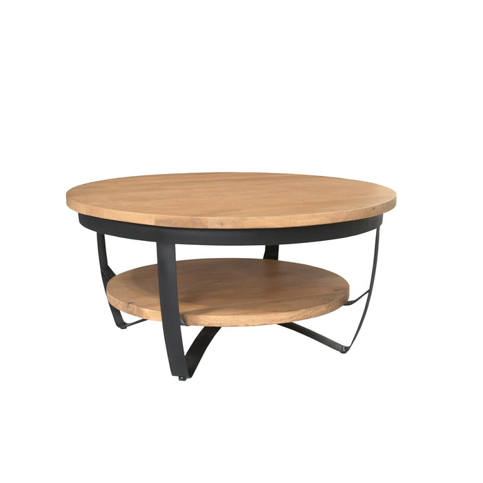 STARFURN Salontafel Paras 70 cm Licht mango 70x70x35 cm-Salontafels-Starfurn