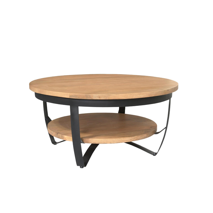 STARFURN Salontafel Paras 90 cm Licht mango 90x90x40 cm-Salontafels-Starfurn