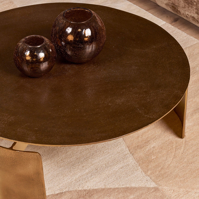 STARFURN Salontafel Ronde salontafel Darwin L 90x90x28 cm-Salontafels-Starfurn