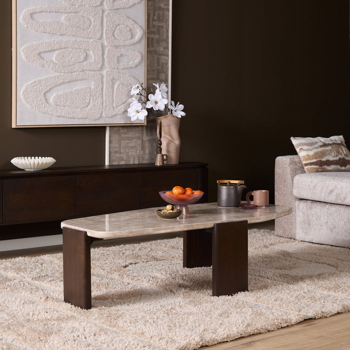 STARFURN Salontafel Silva Bruin Mangohout 130x65 cm-Salontafels-Starfurn