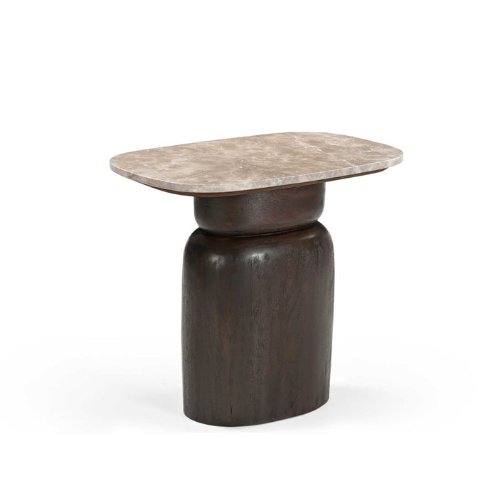 STARFURN Salontafel Silva Bruin Mangohout 56x36 cm-Bijzettafels-Starfurn