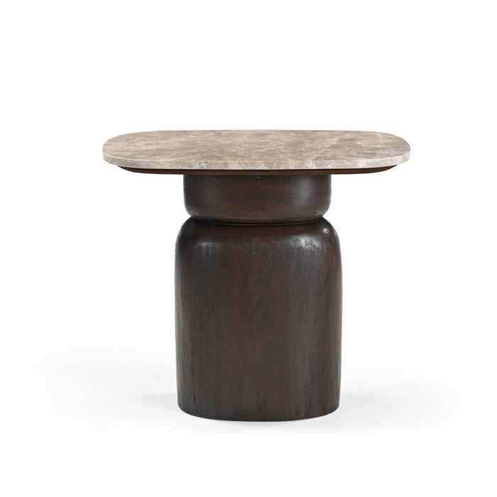 STARFURN Salontafel Silva Bruin Mangohout 56x36 cm-Bijzettafels-Starfurn