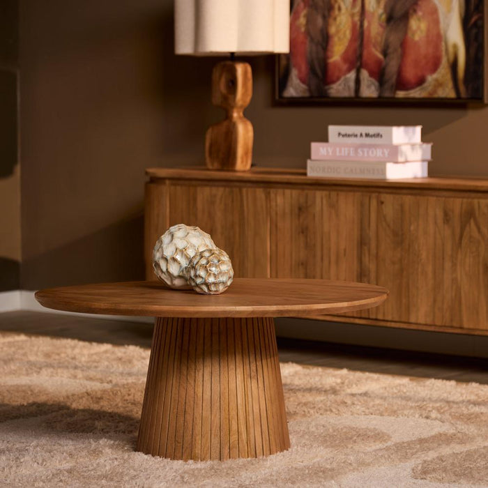 STARFURN Salontafel Solana 80 cm Naturel 80x80x38 cm-Salontafels-Starfurn