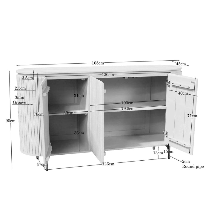 STARFURN Salontafel Solana Zand Mangohout 50 cm