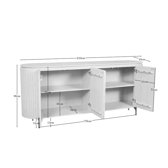 STARFURN Salontafel Solana Zand Mangohout 50 cm