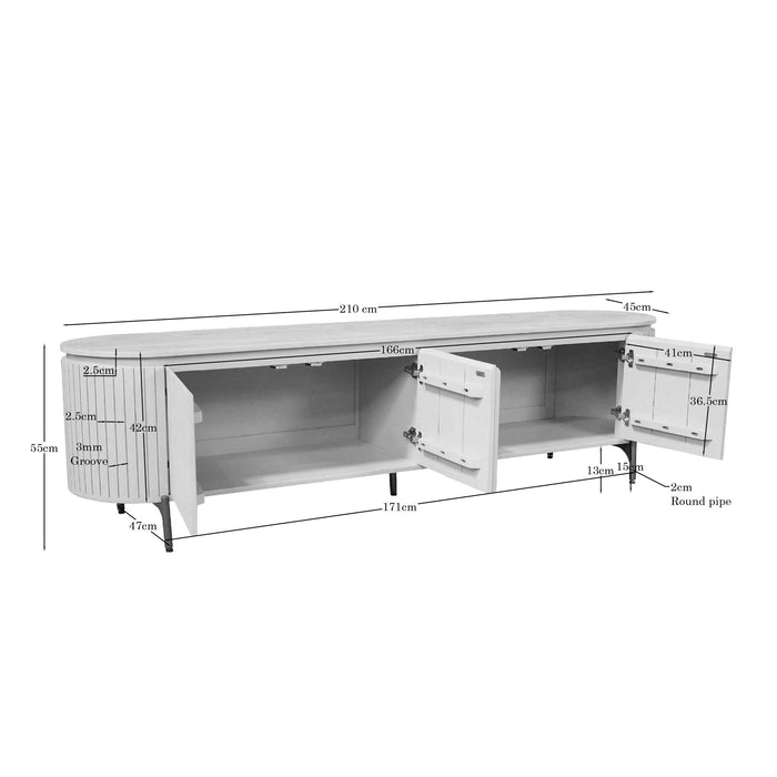STARFURN Salontafel Solana Zand Mangohout 50 cm