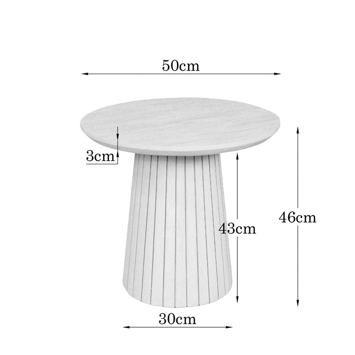 STARFURN Salontafel Solana Zand Mangohout 50 cm-Salontafels-Starfurn