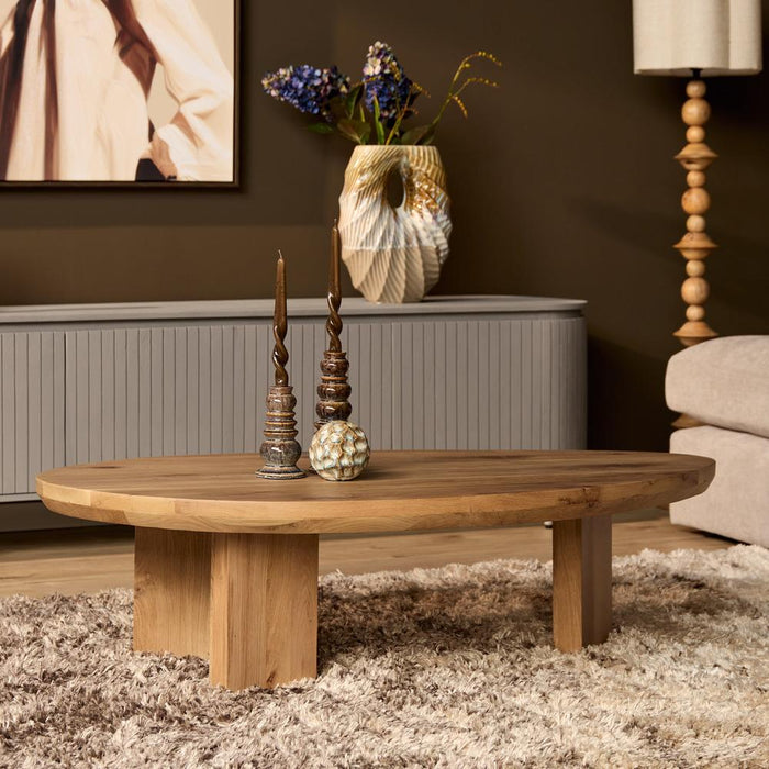 STARFURN Salontafel Zillah 130 cm Naturel Eiken 130x70x35 cm-Salontafels-Starfurn
