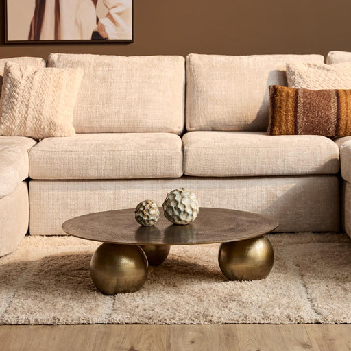STARFURN Salontafel Ziva Goud 90 cm 90x90x23 cm-Salontafels-Starfurn