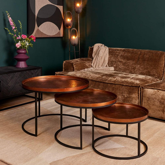 STARFURN Salontafel set Clive 70x70x50 cm-Salontafels-Starfurn