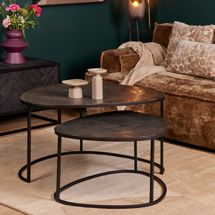 STARFURN Salontafel set Lana 90x65x50 cm-Salontafels-Starfurn