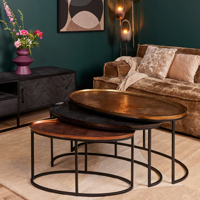 STARFURN Salontafel set Raley 100x60x50 cm-Salontafels-Starfurn