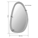 STARFURN Spiegel Lou 70 cm Bruin 118x3x68 cm-Spiegels-Starfurn