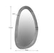 STARFURN Spiegel Lou 70 cm Licht mango 118x3x68 cm-Spiegels-Starfurn