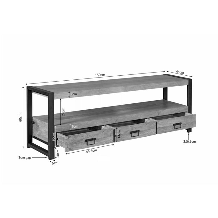 STARFURN TV-meubel Britt Mangohout Naturel 150cm-TV-meubels-Starfurn