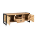 STARFURN TV-meubel Britt Mangohout Naturel 150cm Deuren Lade-TV-meubels-Starfurn
