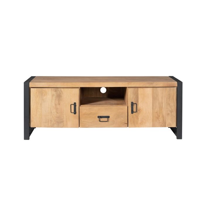 STARFURN TV-meubel Britt Mangohout Naturel 150cm Deuren Lade-TV-meubels-Starfurn