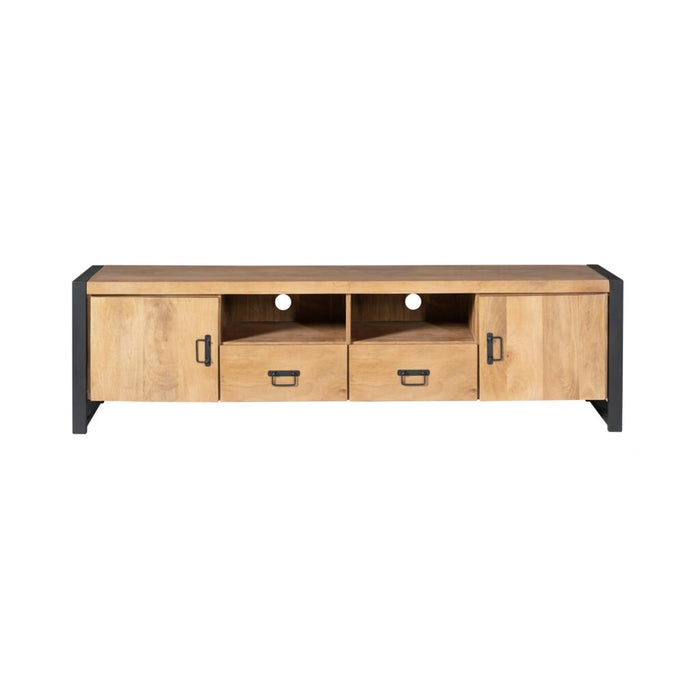 STARFURN TV-meubel Britt Mangohout Naturel 200cm Deuren Lade-TV-meubels-Starfurn