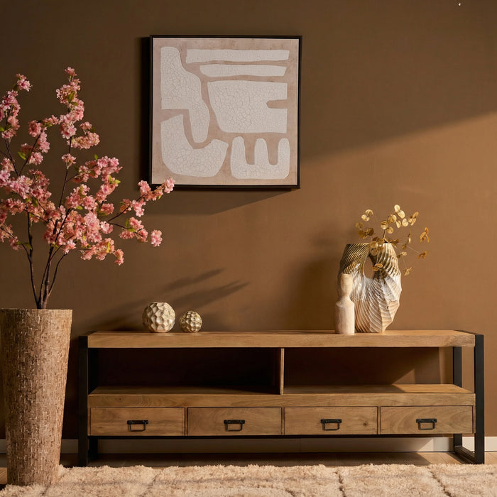 STARFURN TV-meubel Britt Mangohout Naturel 220cm-TV-meubels-Starfurn