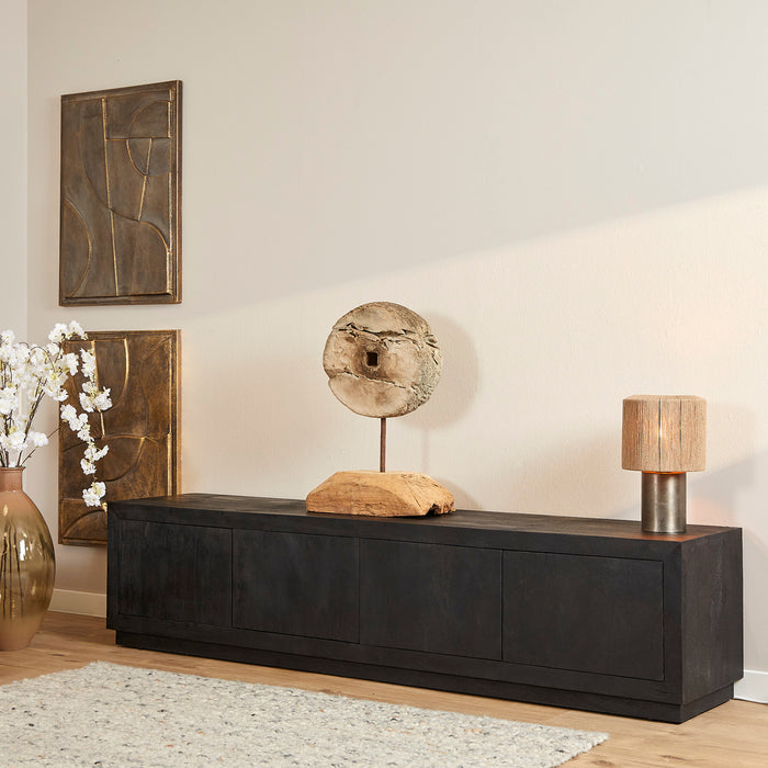 STARFURN TV-meubel Brussel Zwart 200 cm 200x42x46 cm-TV-meubels-Starfurn